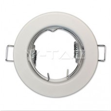 V-tac GU10 Корпус Луна Кръг Неоринтируем  Бял