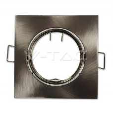 V-tac GU10 Корпус Луна Квадрат Оринтируем Сатен Никел