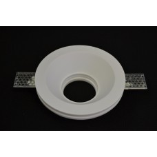 V-tac GU10 Гипсова Отливка Кръг Бял