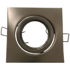 V-tac GU10 Корпус Луна Квадрат Оринтируем Сатен Никел