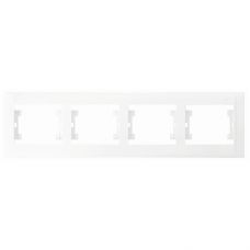 РАМКА ЧЕТВОРНА ХОРИЗОНТАЛНА БЯЛА DEFNE MAKEL 